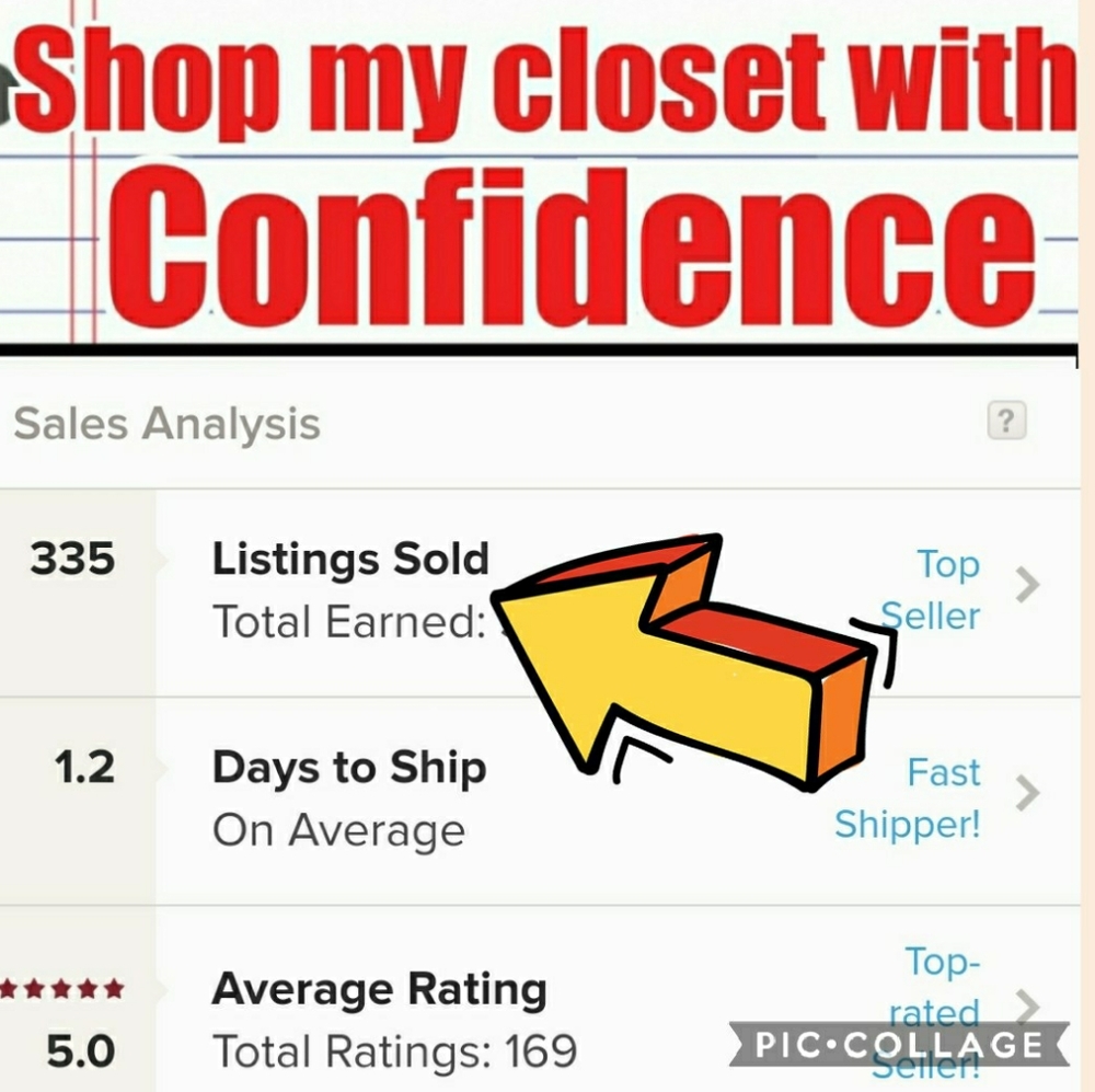 5* Seller / Posh Ambassador / Fast Shipping